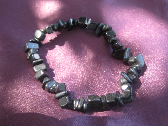 Black Onyx Bracelet inner strength, focused attention, willpower, self-mastery, discipline, reason 3231